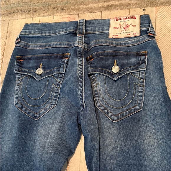 True Religion Men's Ricky Relaxed Straight Blue Jeans Size 30 - Picture 10 of 12
